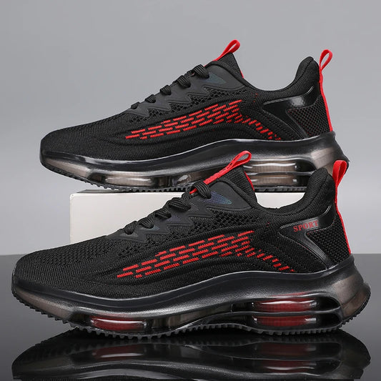 2025 New Casual Men's Fashionable Air Cushion Flat Shoes Breathable Lightweight Sports Shoes Suitable for Running and Walking