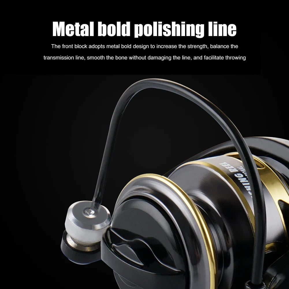 ZP 500/800 Series EVA Grip Ultra Lightweight Fishing Reel 13+1BB High Speed Gear Ratio 5.2:1 Mini Spinning Reel Metal Line Cup