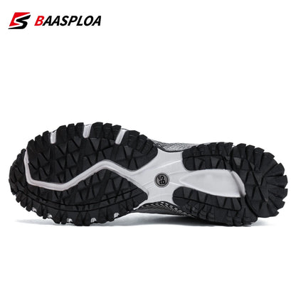 Men's Running Shoes Baasploa Male Sneakers Shoes Breathable Mesh Outdoor Grass Walking Gym Shoes For Men Plus Size 41-50