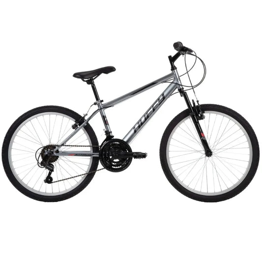 Huffy 24" Rock Creek Mountain Bike, Fits Riders 4'8" - 5'8", Gray, Adult, Men's