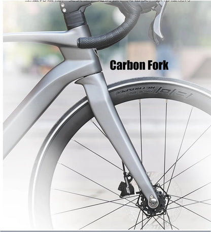 TWITTER CYCLONE Carbon Wheel Road Bike 2X12S SENSAH Derailleur Adult Men's Carbon Hydr Disc Bicycle With Inner-Cables Routing