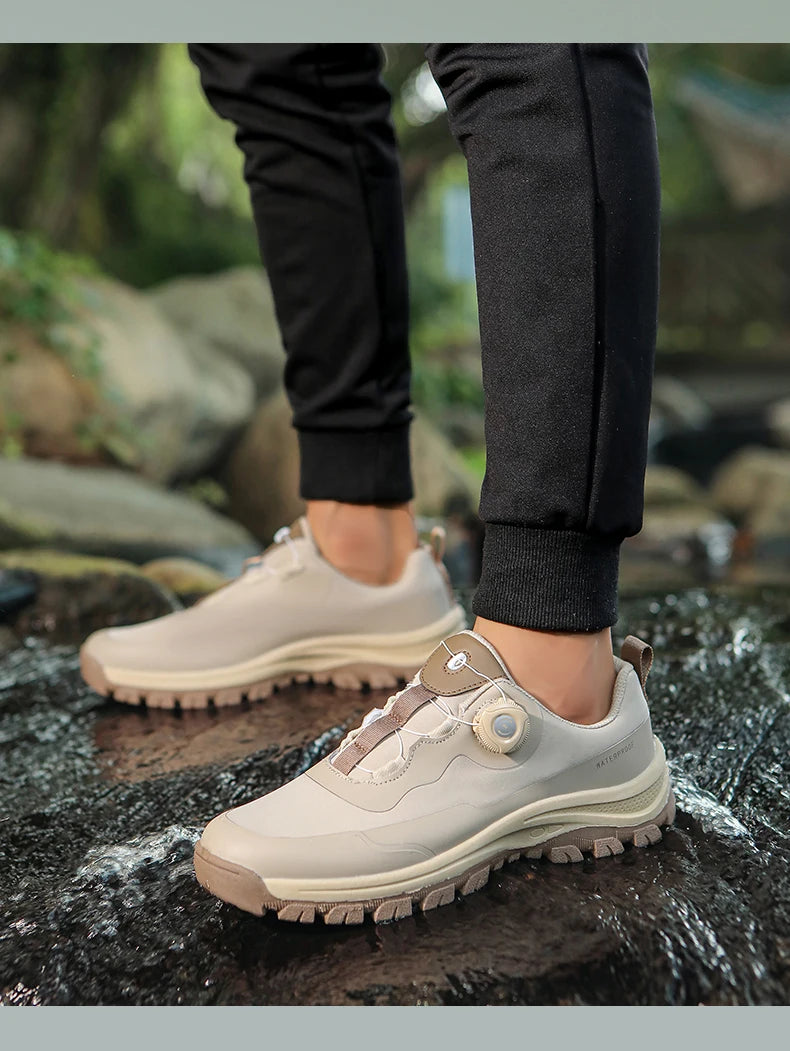 Waterproof Hiking Shoes Men Outdoor Trailing Trekking Shoes Ultra-light Sneakers Tactical Boots Non-slip Wading Boots Size 40-47