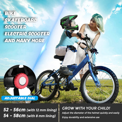 Kids Bicycle Helmet Child Sports Safety Cycling Protection Full Face Helmet Bike Roller Skating Helmet Guard for Cycling Scooter