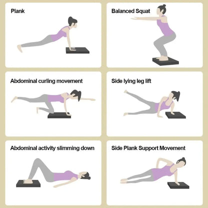 Balance Pad Non-Slip Foam Mat & Ankles Knee Pad Cushion for Core Balance and Strength Stability Training Yoga & Fitness