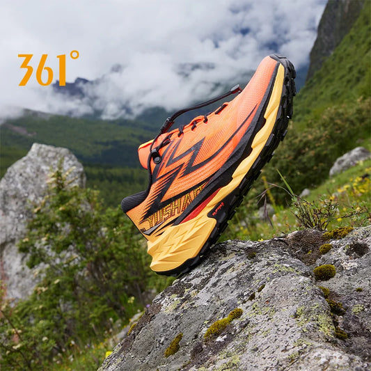 361 Degrees Men Running Shoes Woven Lightweight Breathable Cushioning Non-slip Weaving Off-road Jogging Male Sneakers 572442201