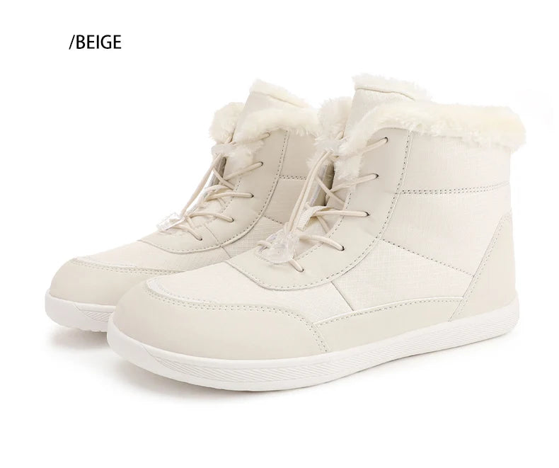2024 women's barefoot snow boots warm snow boots outdoor hiking shoes winter fur ankle boots women's boot Barefoot Ankle Boots
