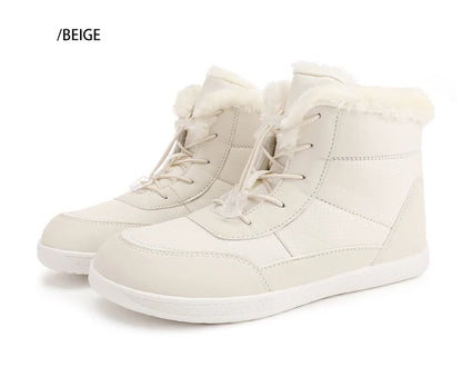 2024 women's barefoot snow boots warm snow boots outdoor hiking shoes winter fur ankle boots women's boot Barefoot Ankle Boots