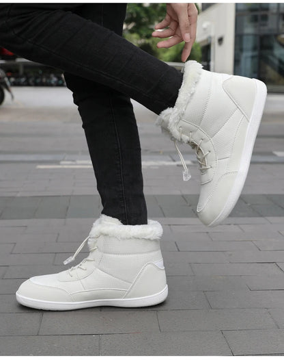 2024 women's barefoot snow boots warm snow boots outdoor hiking shoes winter fur ankle boots women's boot Barefoot Ankle Boots