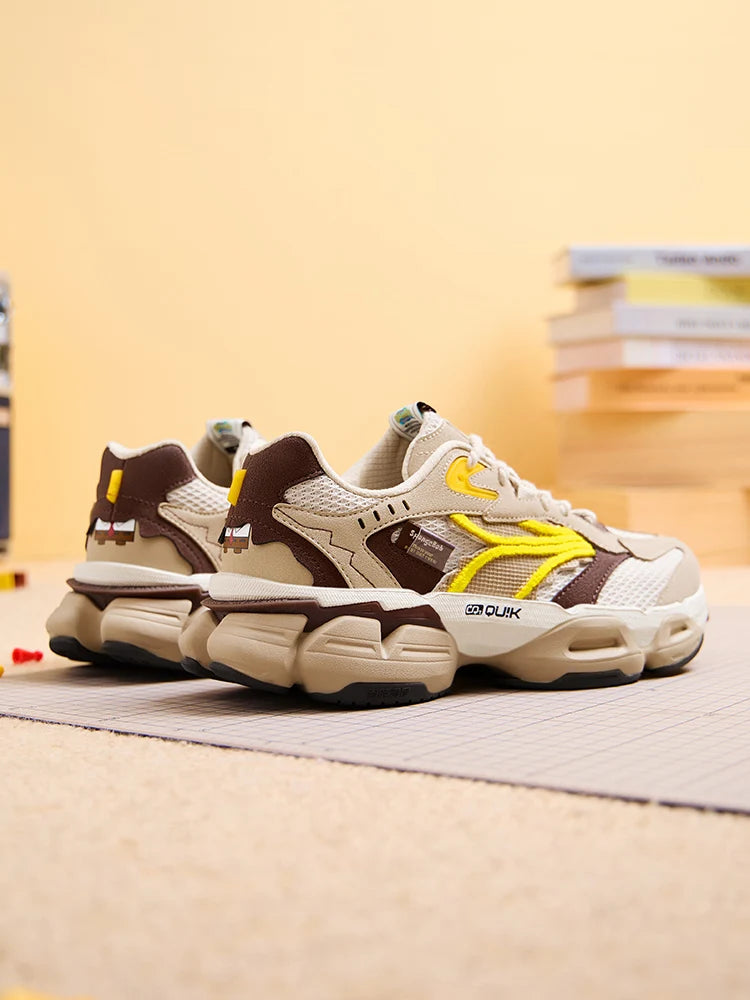 361 Degrees Men Casual Sports Shoes Summer Mesh Breathable Outdoor Comfortable Retro Light Thick-soled Male Sneakers 672436773