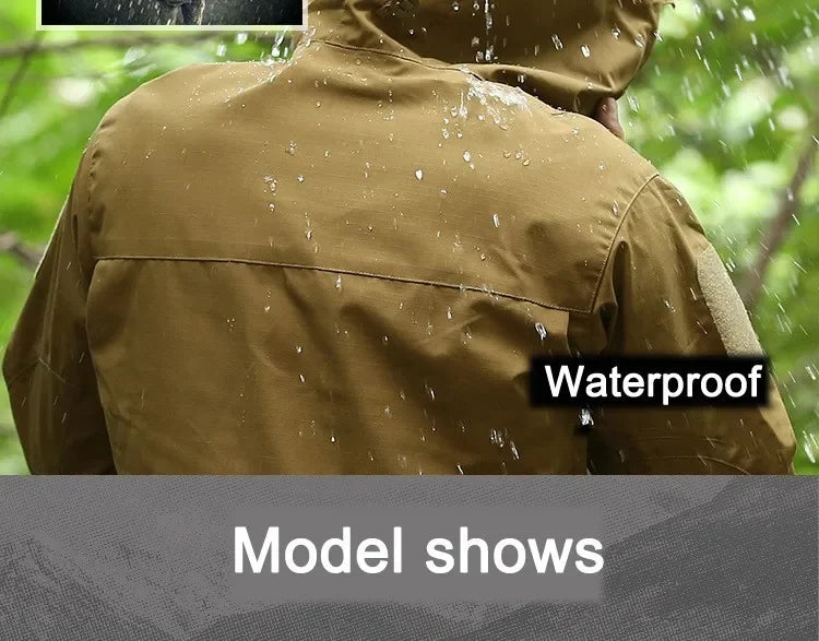 M65 UK Clothes Windproof Hunting Field Jackets Mens Winter/Autumn Waterproof Pilot Train Coat Hoodie Three Colors