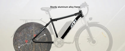 1000W Peak 48V Electric Bike for Adults, 26 inch Electric Mountain Bike with Removable Battery,Up to 50Miles Range 20 MPH