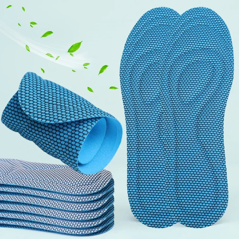 2/4pcs Memory Foam Orthopedic Insoles Shoes Men Women Nano Antibacterial Deodorization Insole Sweat Absorption Running Cushion