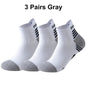 3 Pairs Marathon Running Socks Man Women Professional Sport Ankle Sock Fitness Thickened Cushioned Tube Low Cut Boat Short Socks