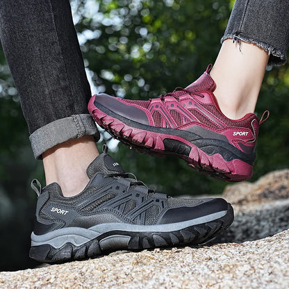 Women Men Hiking Shoes Outdoor Trekking Sports Climbing Camping Boots Non-slip Waterproof Walking Jogging Trainers Sneakers