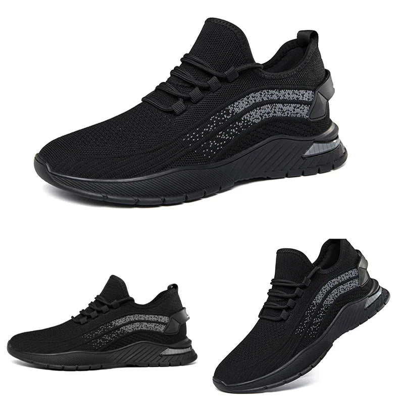 Summer Breathable Comfortable Elevator Sneakers Height Increase Shoes for Men Lift Insoles 7CM Hidden Heels Lift Sports Taller