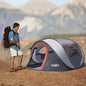 Pop-up Tent, 3 Person Camping Tent, Instant Portable Beach Tent, Easy Pop Up Shade Tents 2 Doors for Camping Hiking