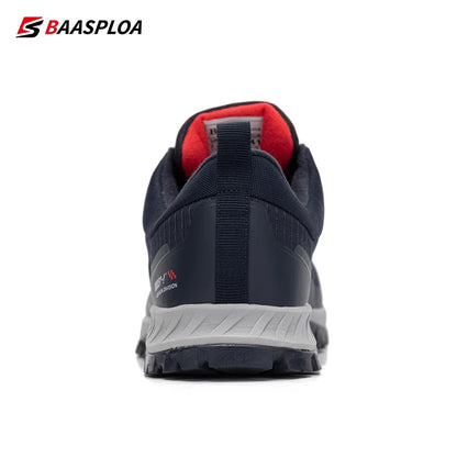 Baasploa New Man's Hiking Shoes Fashion Waterproof Male Outdoor Sneakers Comfortable Shoes Men Anti-Slip Wear-Resistant Footwear