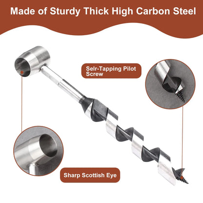 Survival Settlers Tool Outdoor Bushcraft Hand Auger Wrench Addition Tool To Survival And Camping Self-Tapping Screw Design