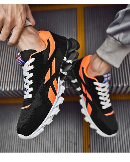 Men's Casual Sports Shoes Cushioning Women's Breathable Lightweight Sneakers for City Commute & Fitness Training Large Size