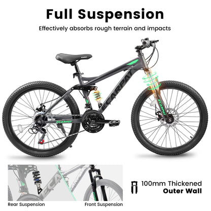 24 Inch Boys Mountain Bike Bicycle/children Bike for Kids Child Bicycle Adult Outdoor MTB  Bikes Youth Cycle Made in China