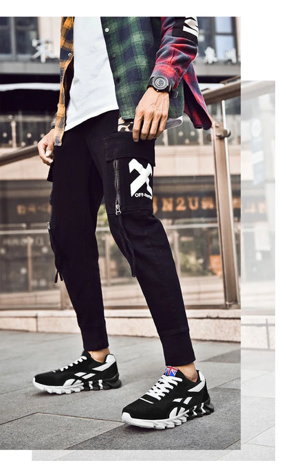 Men's Casual Sports Shoes Cushioning Women's Breathable Lightweight Sneakers for City Commute & Fitness Training Large Size