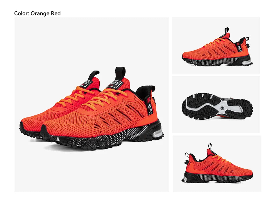 Men's Running Shoes Baasploa Male Sneakers Shoes Breathable Mesh Outdoor Grass Walking Gym Shoes For Men Plus Size 41-50