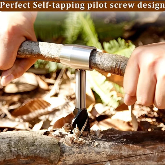 Portable Hand Drill Punch Tool Outdoor Survival Woodworking Bushcraft Settlers Auger Drill Bits for Camping Hiking