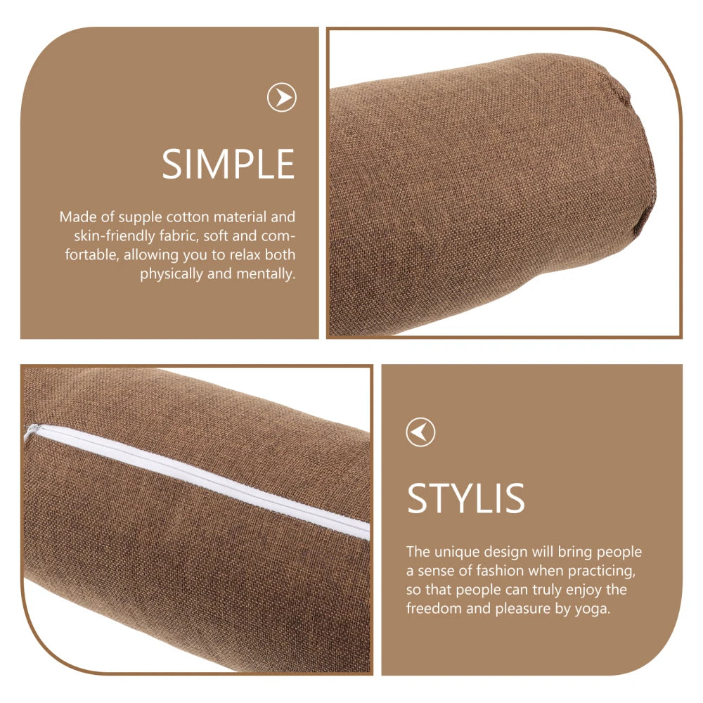 Yoga Throw Pillow Lumbar Pillow Yoga Pillow For Beginner Cylinder Pillow High-density Pillow Yoga Fitness Equipment 2025 New