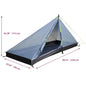 1 Person Hiking Camping Tent Ultralight Rodless Pyramid Tent 4 Season Backpack Tent Outdoor Waterproof Awnings Sun Shlelter Tent