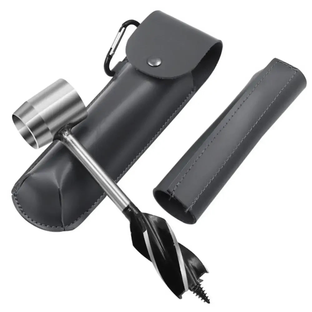 Auger Drill Bits Outdoor Survival Punch Tool Camping Bushcraft Manual Hole Maker Wrench Wood Drill Core Woodworking