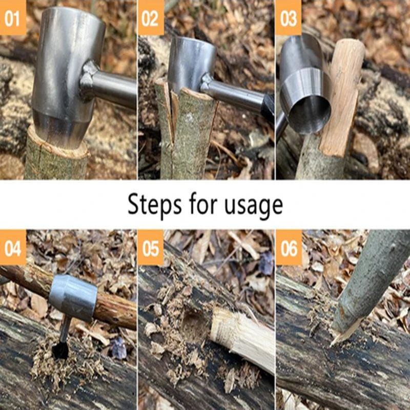 Hand Drill Hole Saw Woodworking Tools Hand Auger Self Tapping Drill Bitdurable Survival Drill Bit Camping Bushcraft Essential