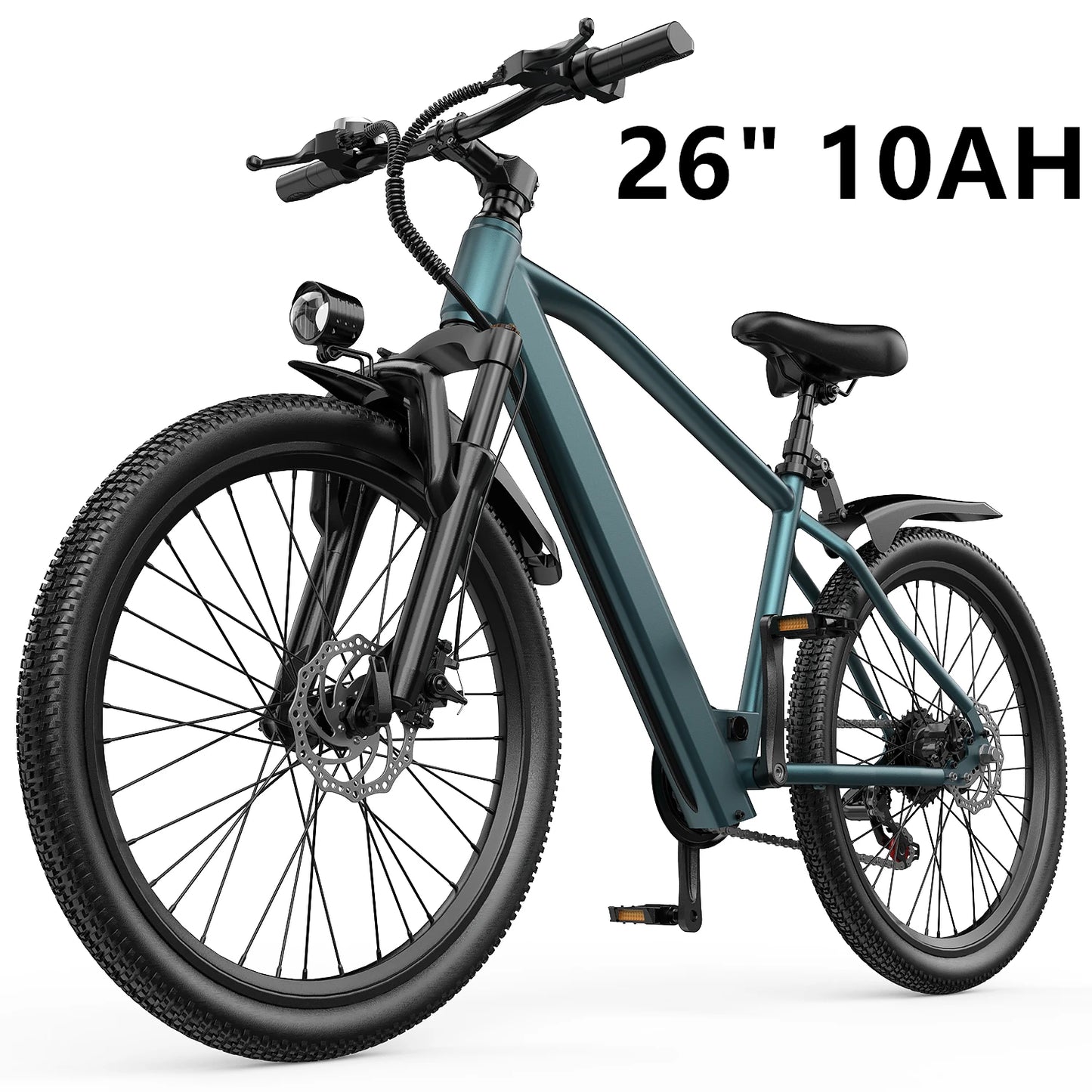 26" 24" Electric Motorcycles Mountain Bike for Adults 36V 374Wh/468Wh Battery,500W Motor Bicycle, 21-Speed 30 Miles Range Ebikes