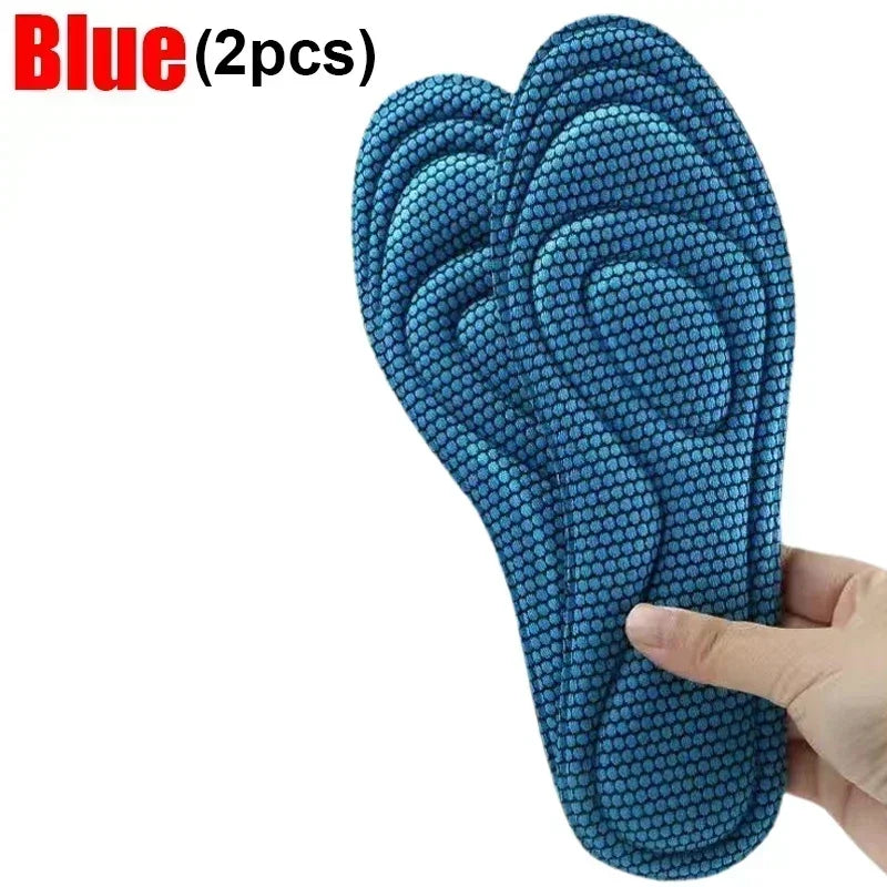 2/4pcs Memory Foam Orthopedic Insoles Shoes Men Women Nano Antibacterial Deodorization Insole Sweat Absorption Running Cushion