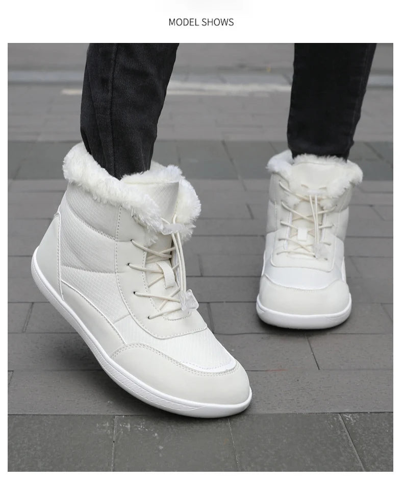 2024 women's barefoot snow boots warm snow boots outdoor hiking shoes winter fur ankle boots women's boot Barefoot Ankle Boots