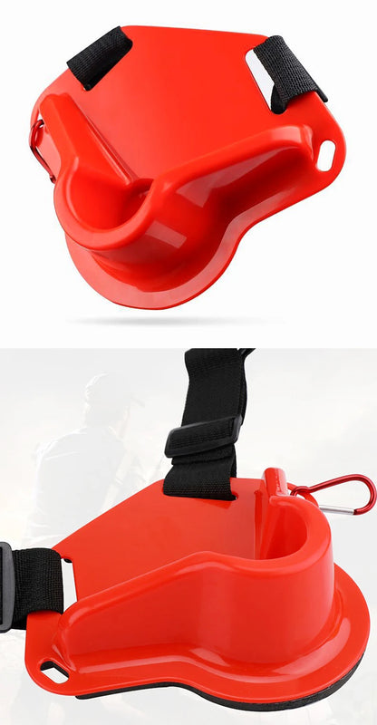 Shawto Multi-function Nylon Belt Rod Holder Portable Pole Inserter Fishing Rod Pesca Rack Quick Belt Holder Inserting Device