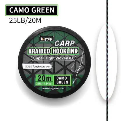  Carp Fishing Line Soft Hooklink Braid Hook Link Uncoated Braided Line For Hair Rig Carp Coarse Method Feeder Fishing Accessori