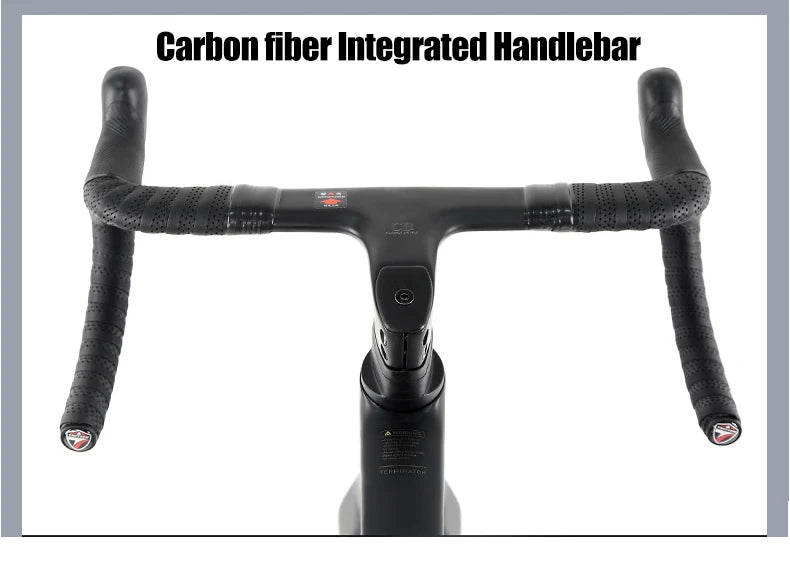 TWITTER CYCLONE Carbon Wheel Road Bike 2X12S SENSAH Derailleur Adult Men's Carbon Hydr Disc Bicycle With Inner-Cables Routing