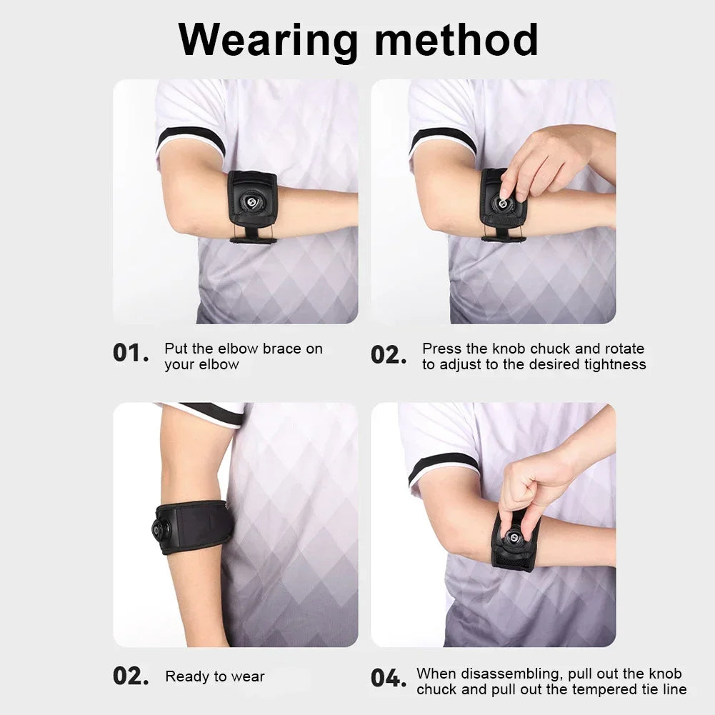 1-5Pcs Adjustable Elbow Brace Tennis Elbow Brace Breathable Arm Support Band Non Slip Golf Elbow Strap for Daily Wear Gym Sports