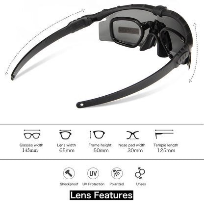 Men Women Army BALLISTIC 3.0 Protection Military Glasses Paintball Shooting Goggles Tactical MTB Cycling Polarized Sunglasses