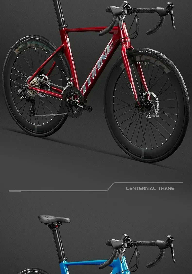 700C curved handle road bicycle 27 speed oil disc brake gravel bike ultralight aluminum alloy frame Road Racing bicicleta aldult