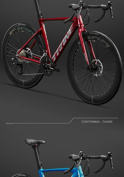 700C curved handle road bicycle 27 speed oil disc brake gravel bike ultralight aluminum alloy frame Road Racing bicicleta aldult