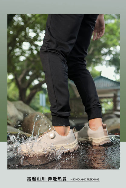 Waterproof Hiking Shoes Men Outdoor Trailing Trekking Shoes Ultra-light Sneakers Tactical Boots Non-slip Wading Boots Size 40-47