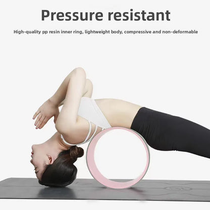 TPE Yoga Wheel - High-Density Eco-Friendly Fitness Equipment for Pilates Backbend Support Massage and Relaxation Pilates Yoga
