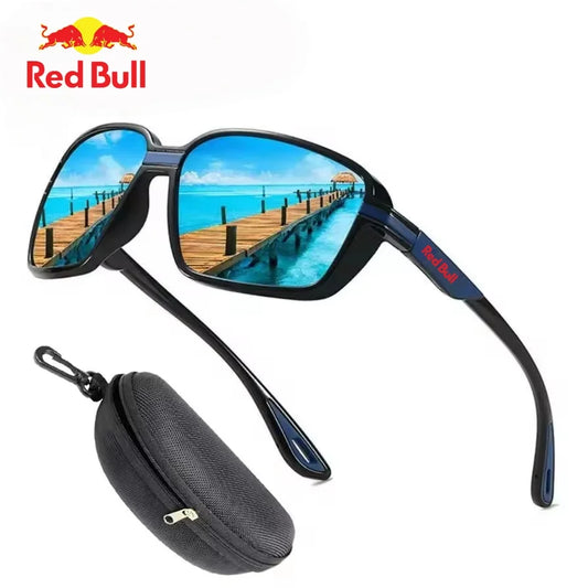 Red Bull Polarized Fishing Sunglasses Men's Driving Shades Male un Glasses Hiking Classic UV400 Eyewear