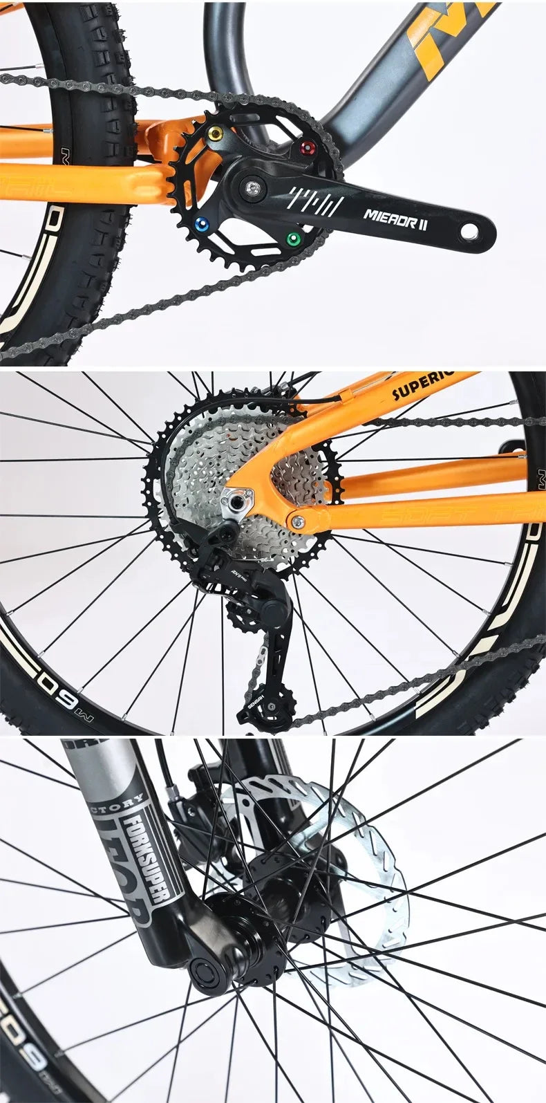 26 inch soft tail mountain bike  air pressure shock absorption outdoor bicycle 11-speed MTB oil brake downhill off-road racing