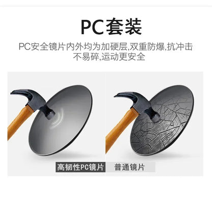 HD 3 Lens Tactical Cycling Goggles CS Airsoft Windproof Army Shooting Polarized GlassesMotorcycle Cycling Outdoor Sport