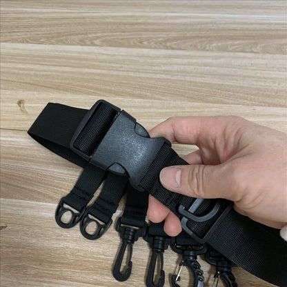 Shawto Multi-function Nylon Belt Rod Holder Portable Pole Inserter Fishing Rod Pesca Rack Quick Belt Holder Inserting Device