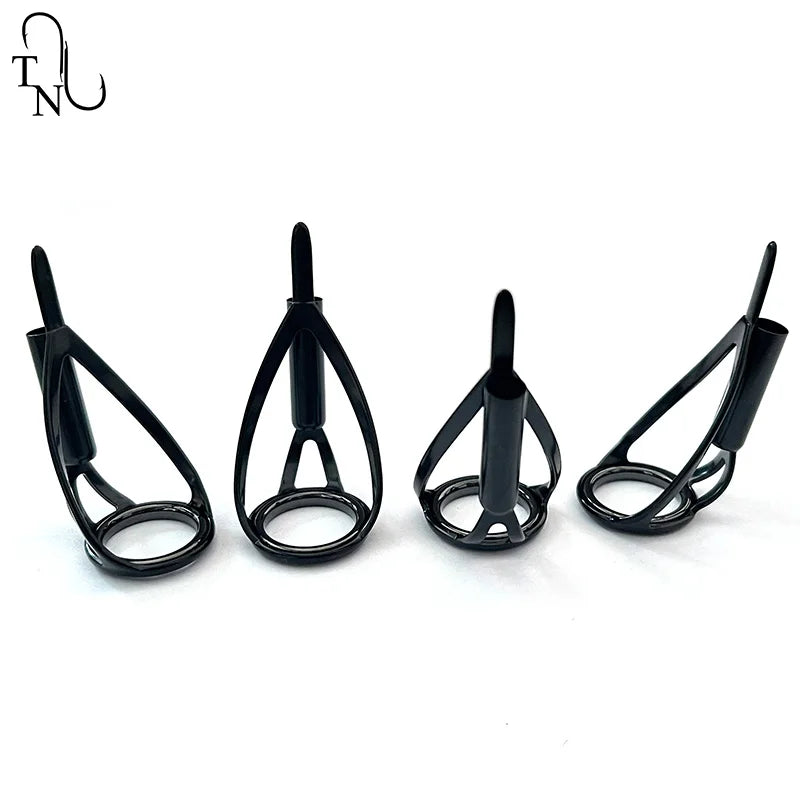 TN100 5PCS BCRLST Fishing Tip Guides Building Fishing Rod Guides Ring Saltwater Repair Kit For Fishing Replacement Accessories