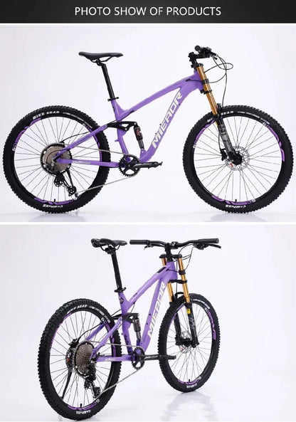 26/27.5 inch downhill bike dual shock absorption gravel bike 11 speed soft tail mountain bike adult hydraulic brake bicycle