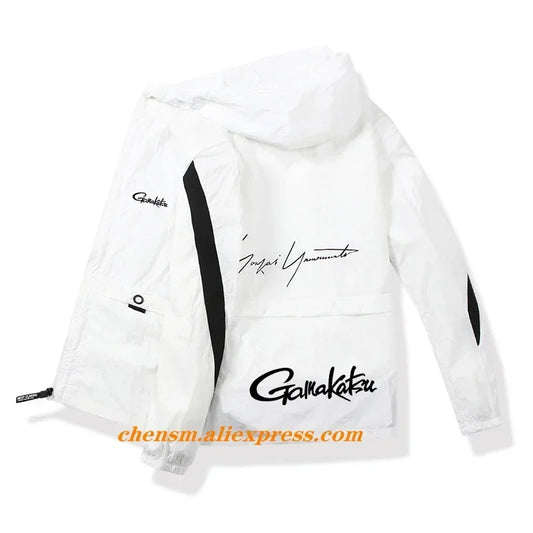 2024 Gamakatsu Fishing Clothing Hooded Fishing Wear Outdoor Sport Fishing Shirts Mens Breathable Running Clothes Fishing Jackets